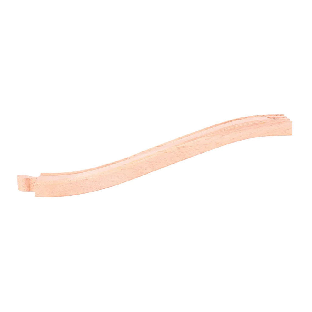 Rieles de madera Bigjigs - entrada y salida - 4 uds.