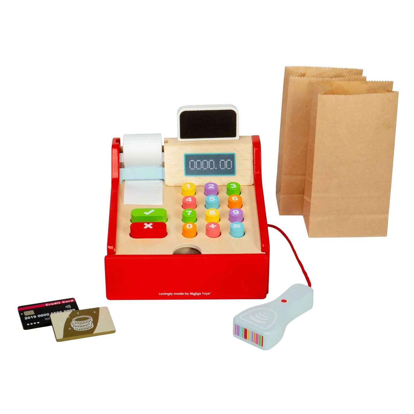 Registratore di cassa in legno Bigjigs