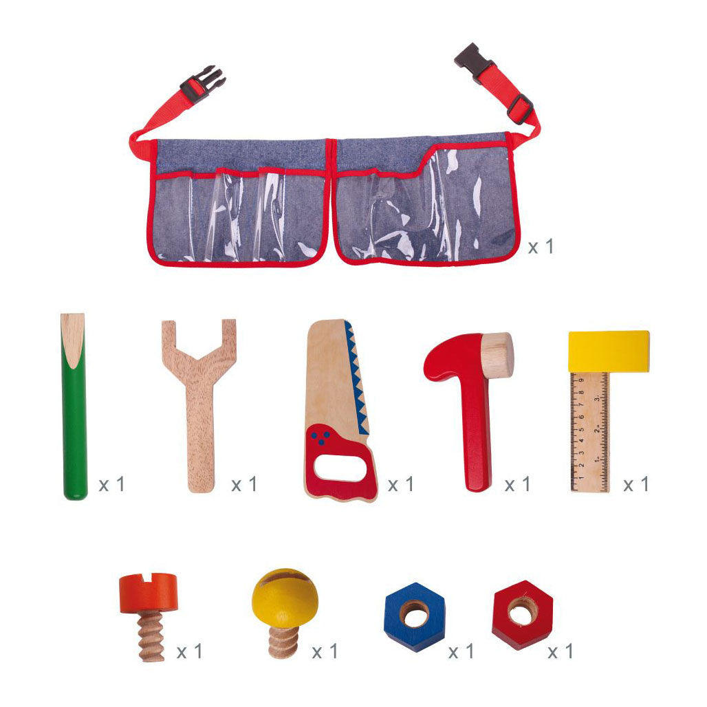 Bigjigs red tool belt