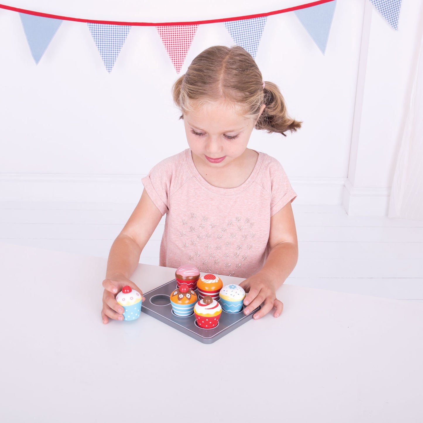 Juego de muffin de madera bigjigs