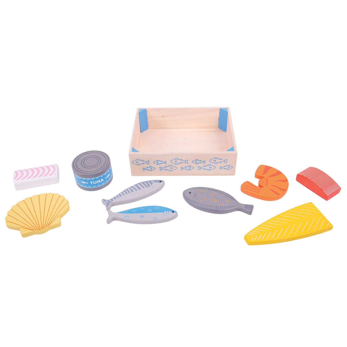 Bigjigs Box in legno con pesce