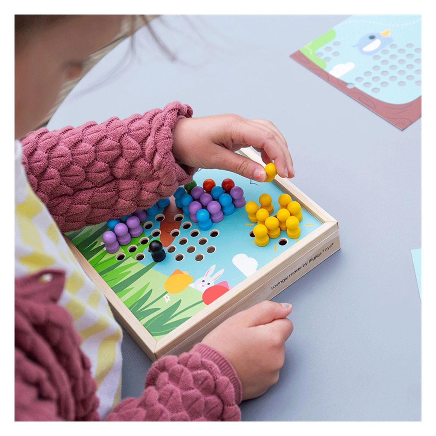 Bigjigs Wooden InstaekMozaiek Game Garden