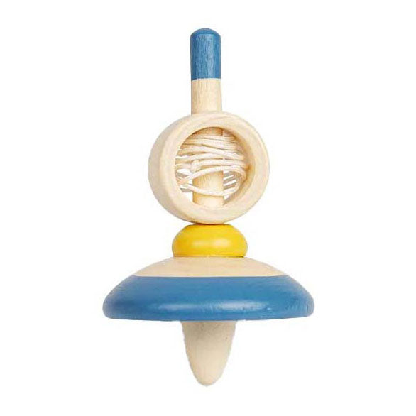 Bigjigs de madera Drawstring Tol