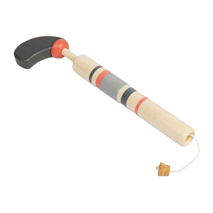 Pistola de madera bigjigs con corcho