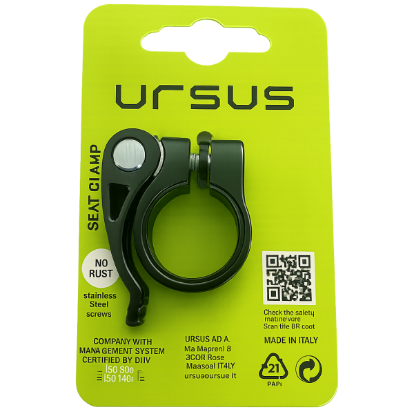 Ursus SEAT PEN CLAMP 25.7ø con palanca negra en el menú