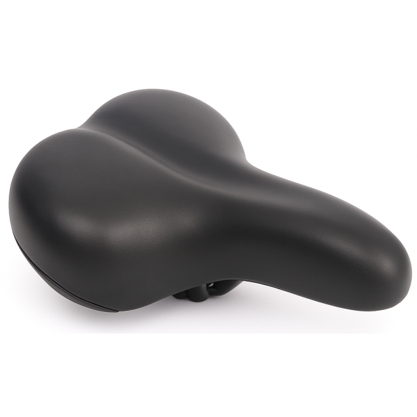 Edge fietszadel city soft incl. zadelstrop - zwart