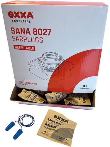 Tappi auricolari con cordino Oxxa sana 8027 (200 paia)