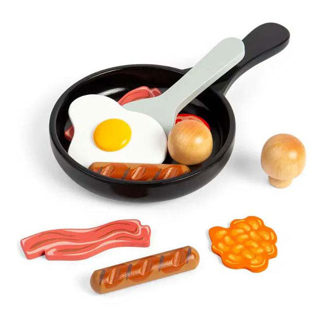 Bigjigs Set per la colazione in legno, 11dlg.