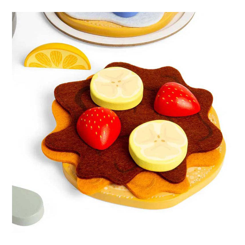 Bigjigs Pancakes de madera Juega, 16dlg.