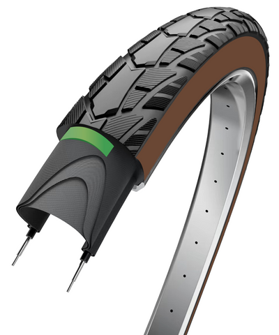 Protección de rendimiento del neumático exterior de borde 28 x 1.75 47-622 - marrón negro