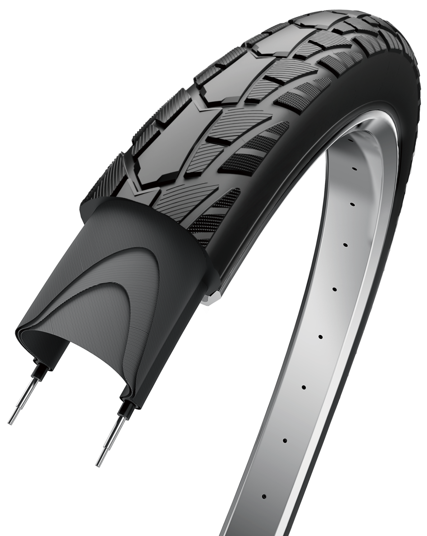 EDGE BUITENBAND PERSONA BASIC 28 X 1,50 40-622 -BLACK con riflesso