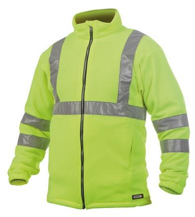 Gilet in pile Dassy alta visibilità Kaluga giallo grigio l