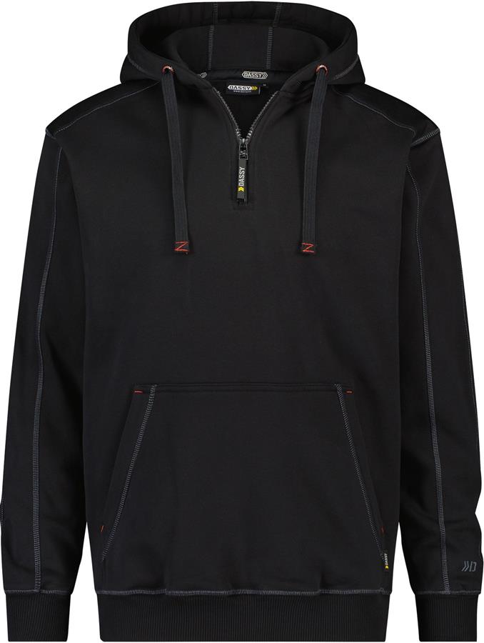 Felpa con cappuccio Dassy indy nera l