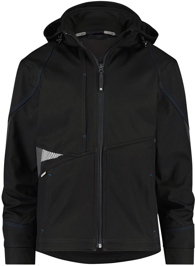 Dassy gravedad softshell negro gris talla xxl