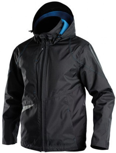 Chaqueta de trabajo Dassy hyper impermeable al viento negro gris m