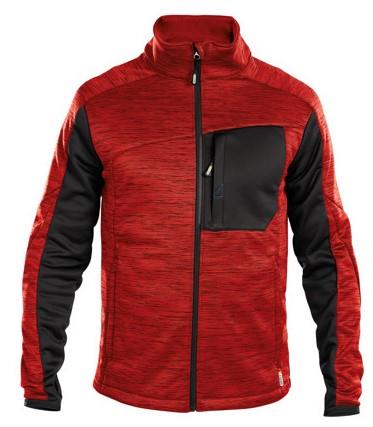 Cardigan Dassy midlayer convesso rosso nero l