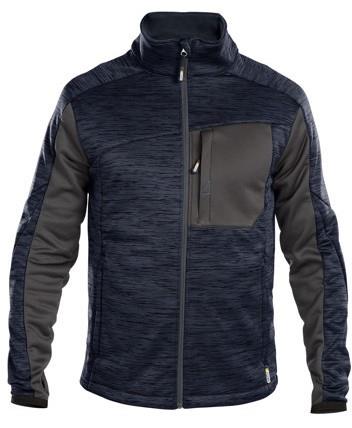 Cardigan Dassy midlayer convesso blu notte antracite xxl