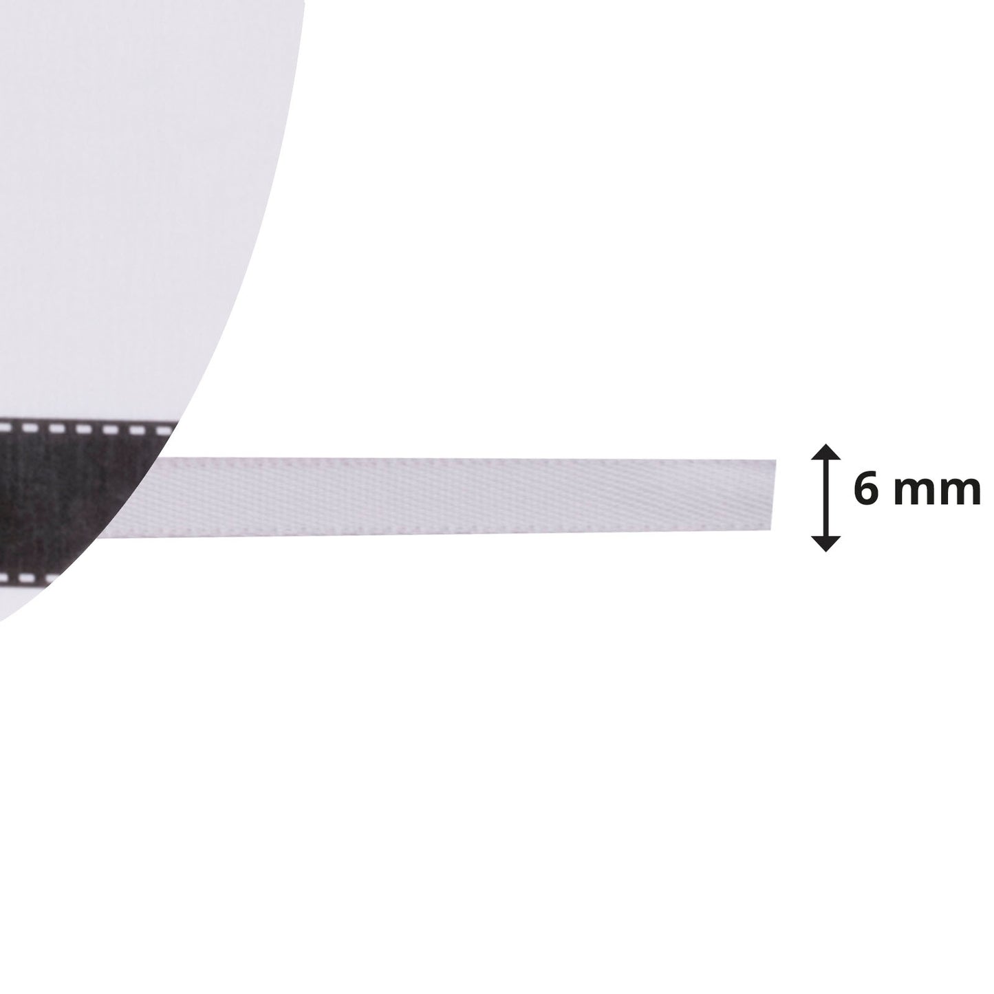 Vaessen creative • nastro di raso 6mmx10m argento chiaro
