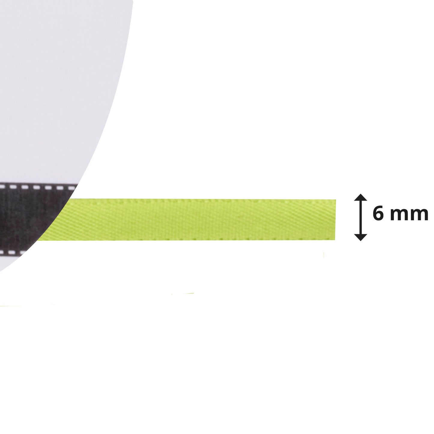 Vaessen creative • cinta de raso 6mmx10m verde claro