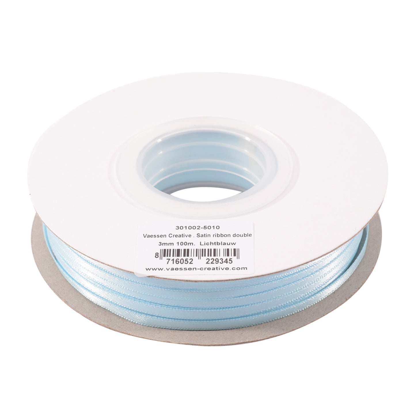 Vaessen creative • nastro di raso 3mmx100m azzurro