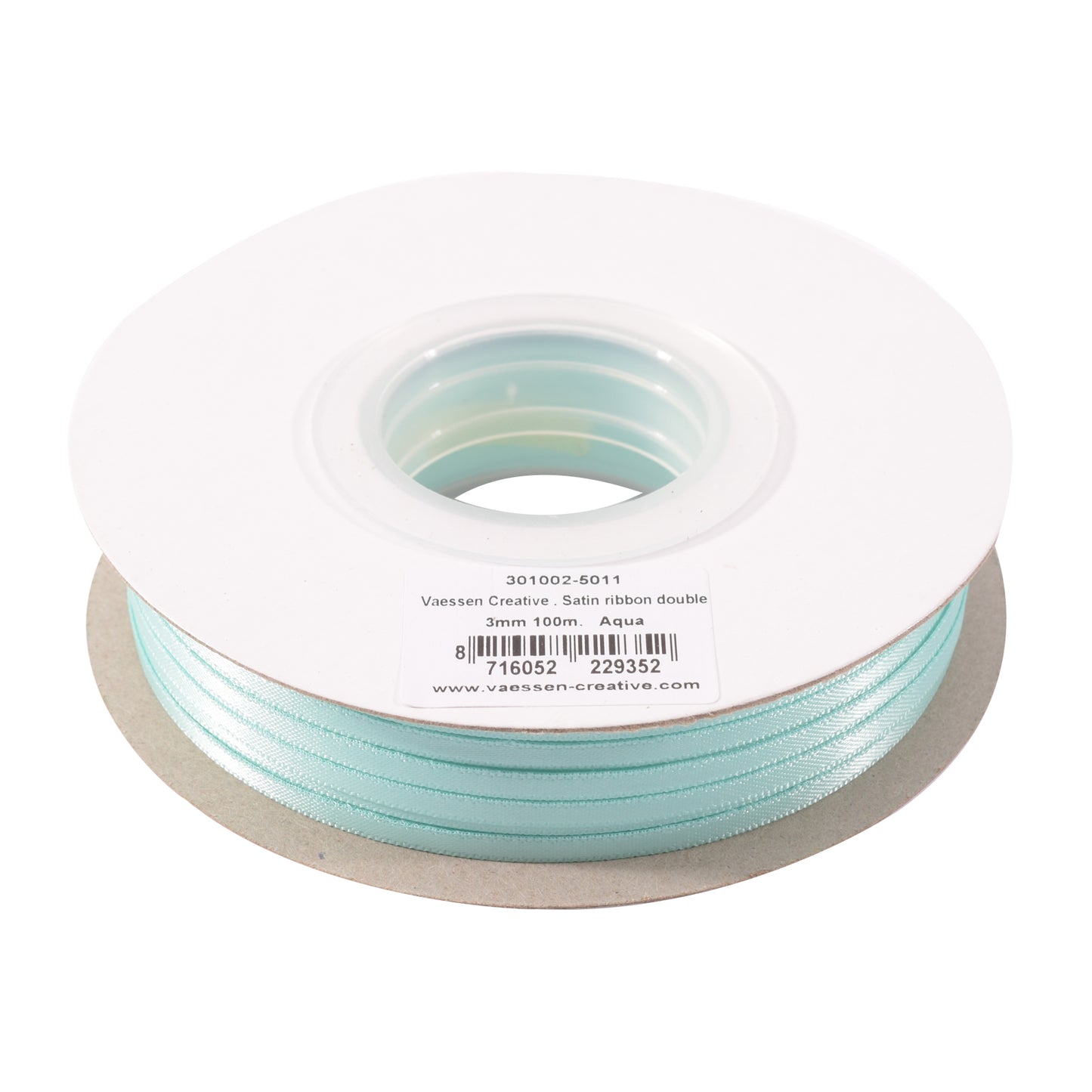 Vaessen creative • nastro di raso 3mmx100m acqua