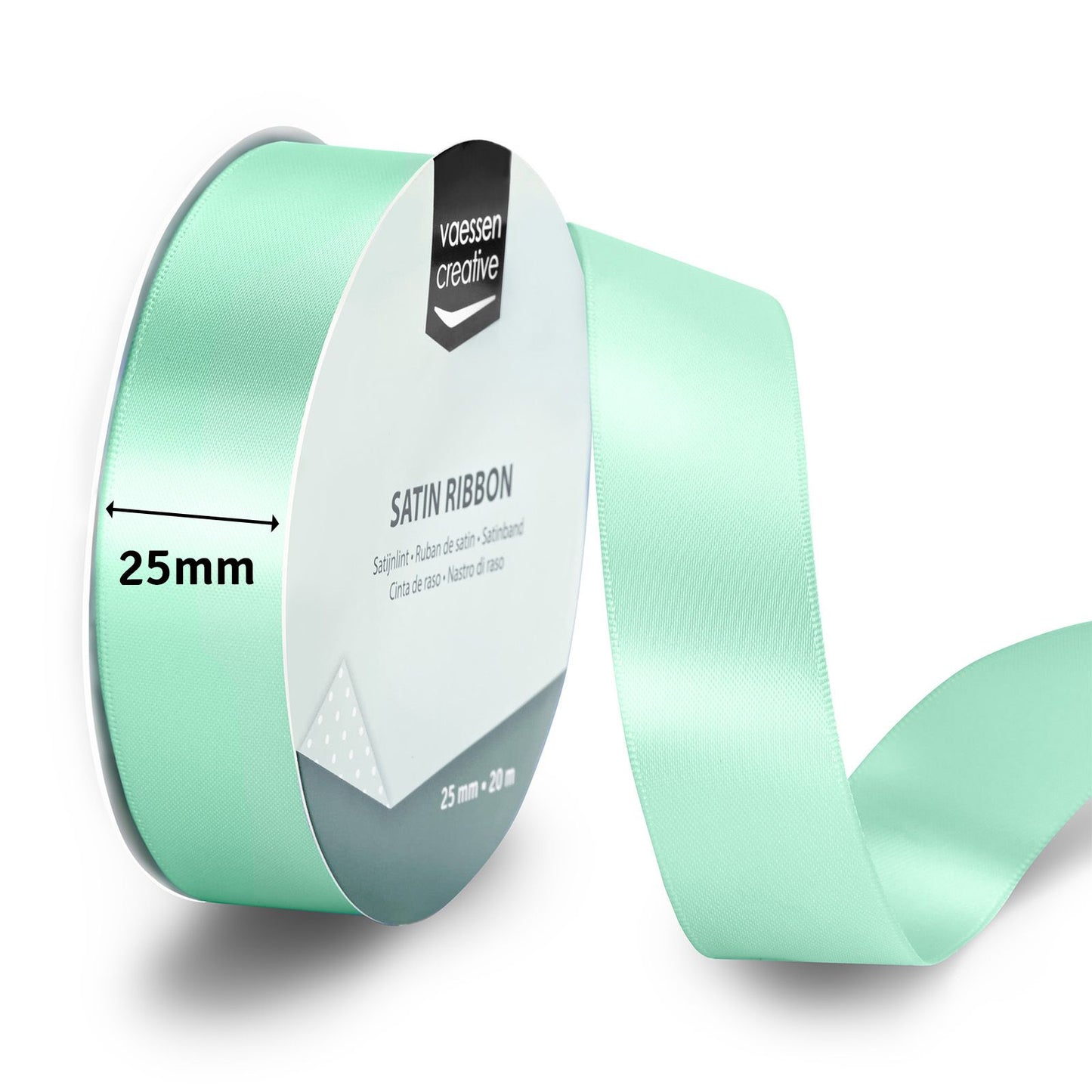 Vaessen creative • nastro di raso 20mx25mm blu