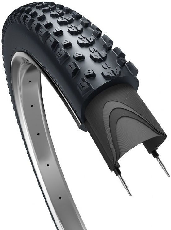 Liebre de salto de neumáticos de borde 27.5 x 2.25 57-584 Negro