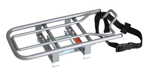 Carrier universale di installazione di e-bike per sedili per bambini in argento