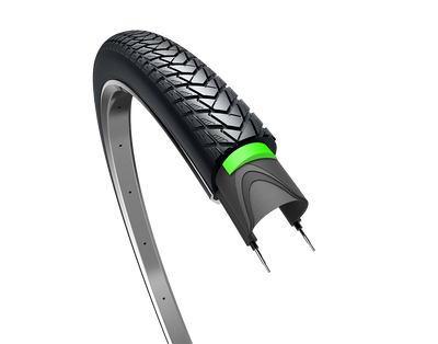 Edge buitenband traveller protect 28 x 1.40 37-622mm - zwart met reflectie