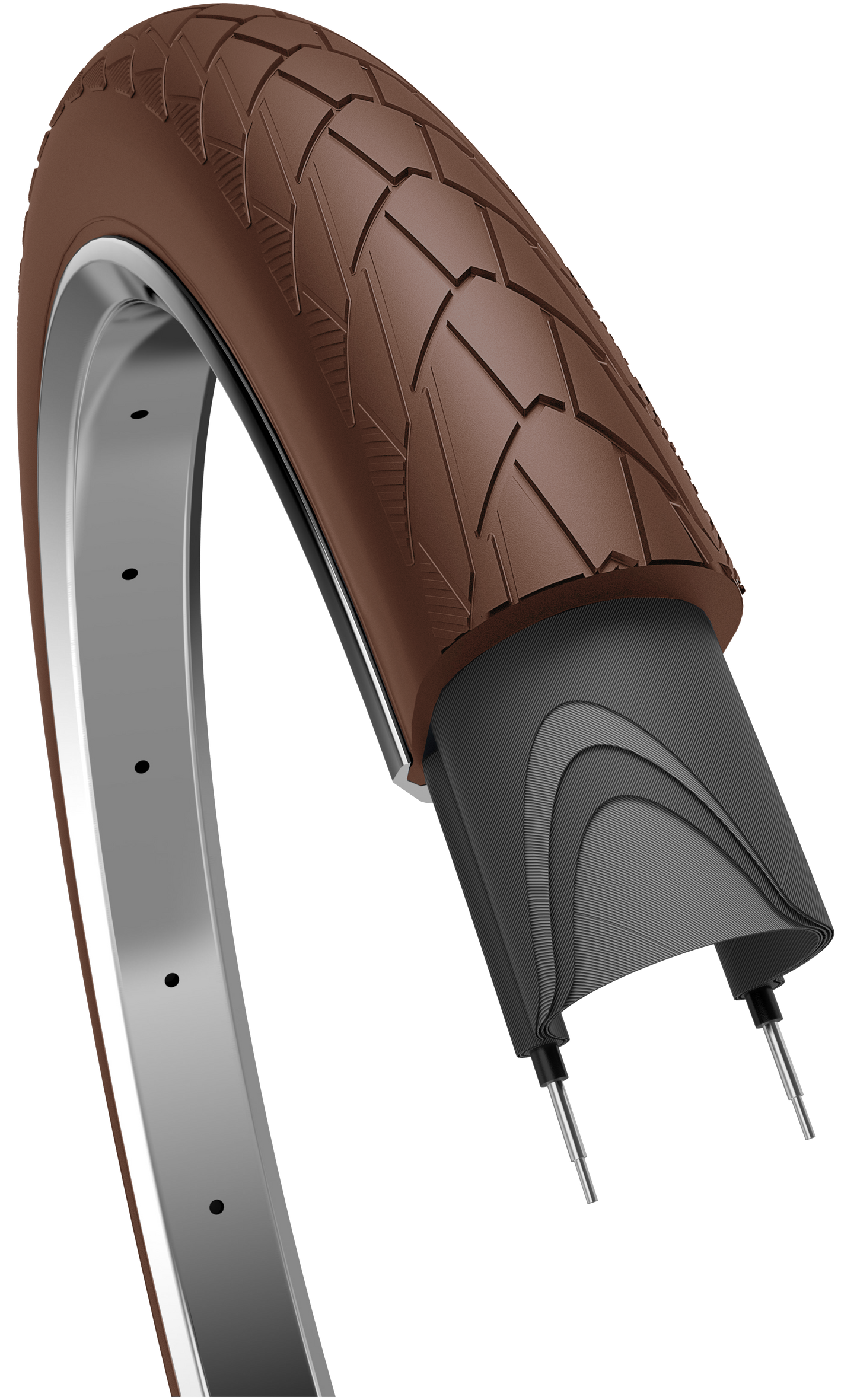 Edge Tire Mambo 28 x 2,00 50-622 mm marrone scuro con riflesso