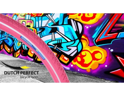 Dutch perfetto pneumatico esterno outch perfetto 28 x 2,00 50-622 rosa anti-percorsi con riflesso