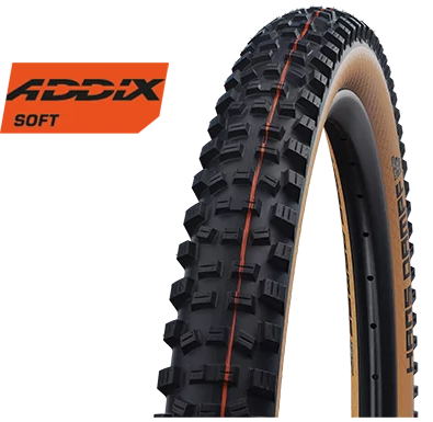 Banda plegable Schwalbe Hans DAMPF EVO Super Trail 27.5 x 2.35 60-584 - pared lateral de bronce