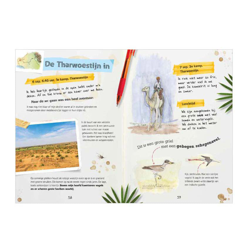 Libro central diario de un explorador - Expedición a la India