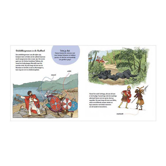 Libro illustrato degli esploratori della casa centrale