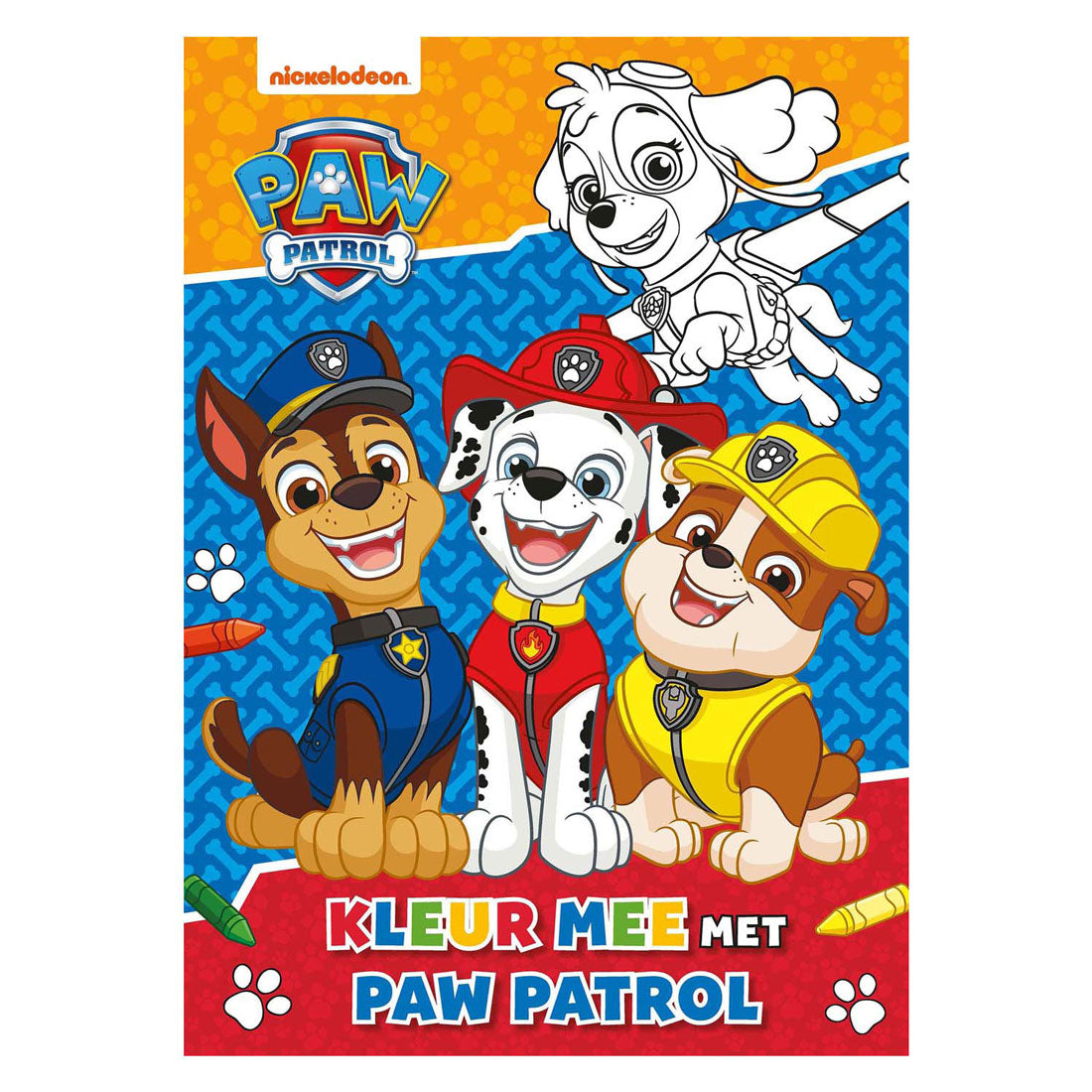 Color de globo grande junto con patrulla canina.