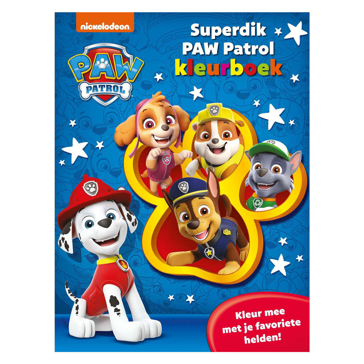 Big balloon superdik paw patrol kleurboek