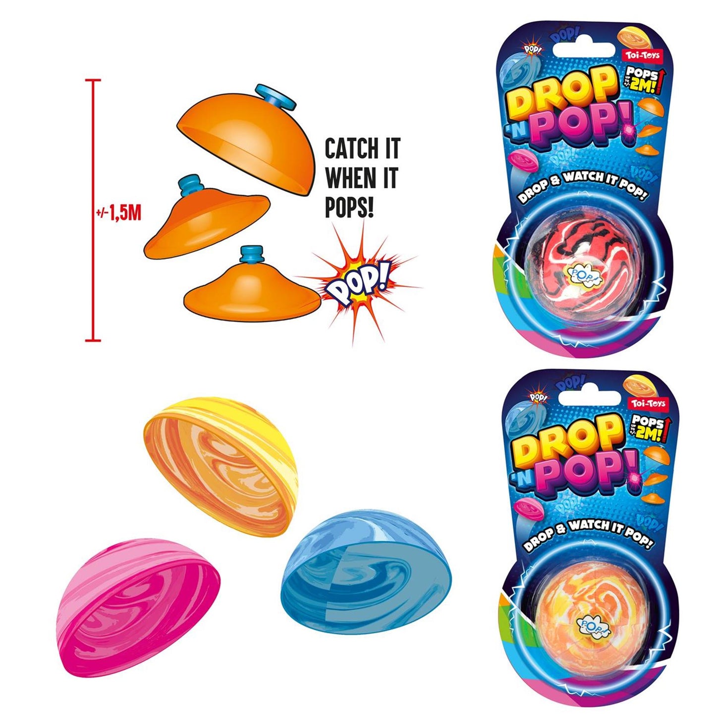 Toi-toys toi juguetes divertido flipoppa drop n pop fidget