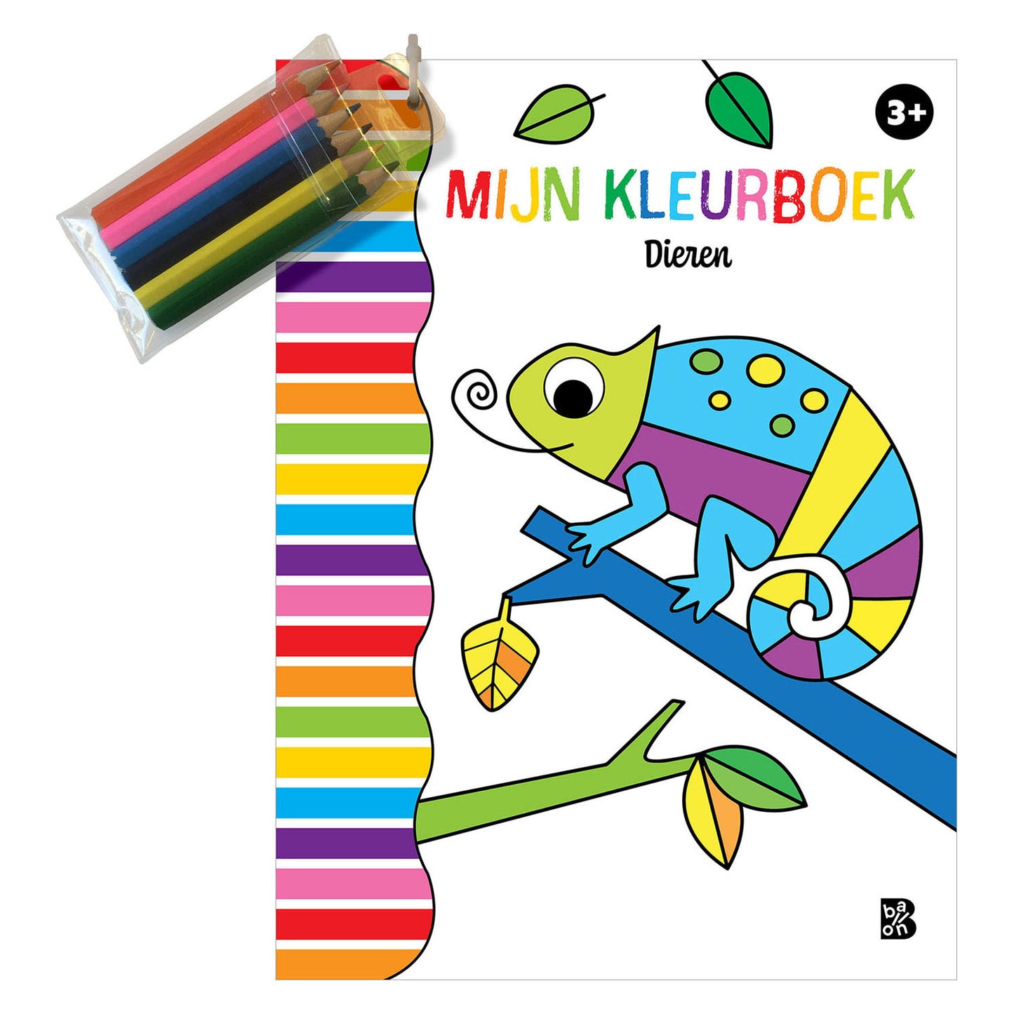 Libro da colorare standard dell'editore con matite - animali