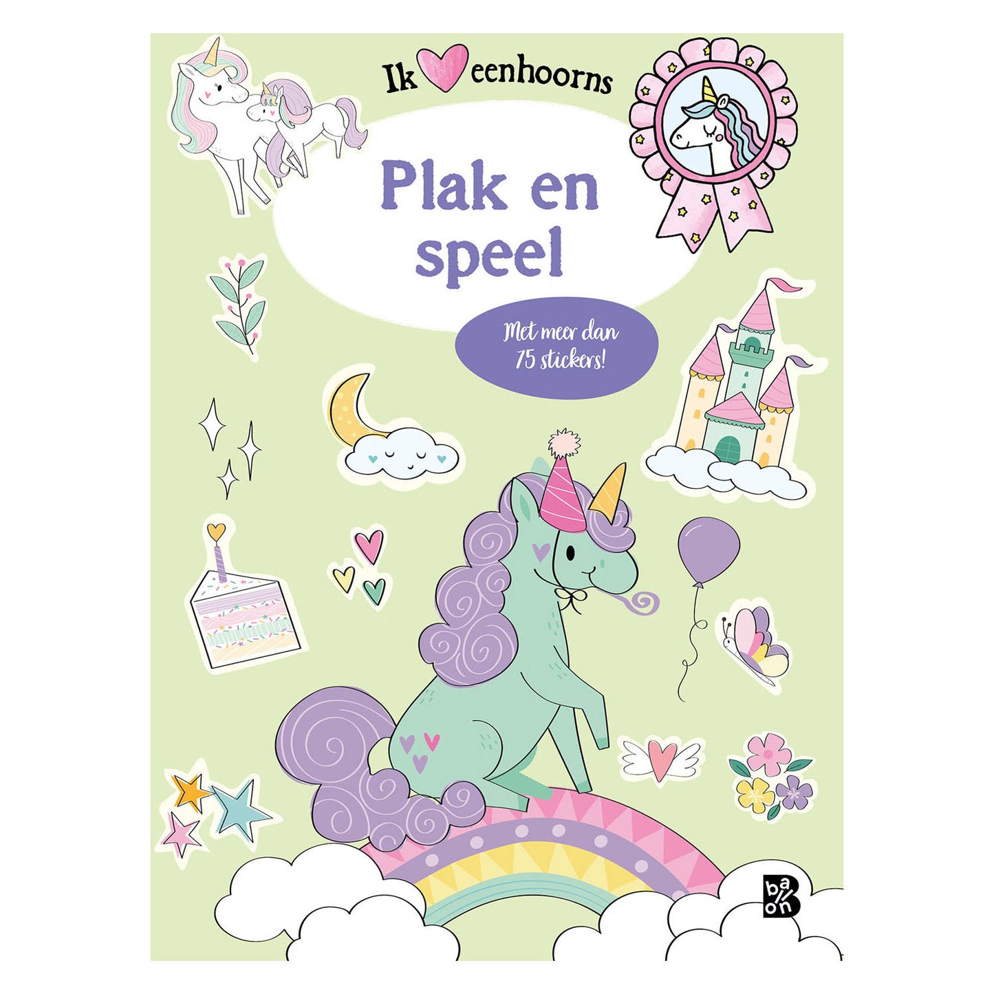 Libro de juego de unicornios de editorial estándar con pegatinas.