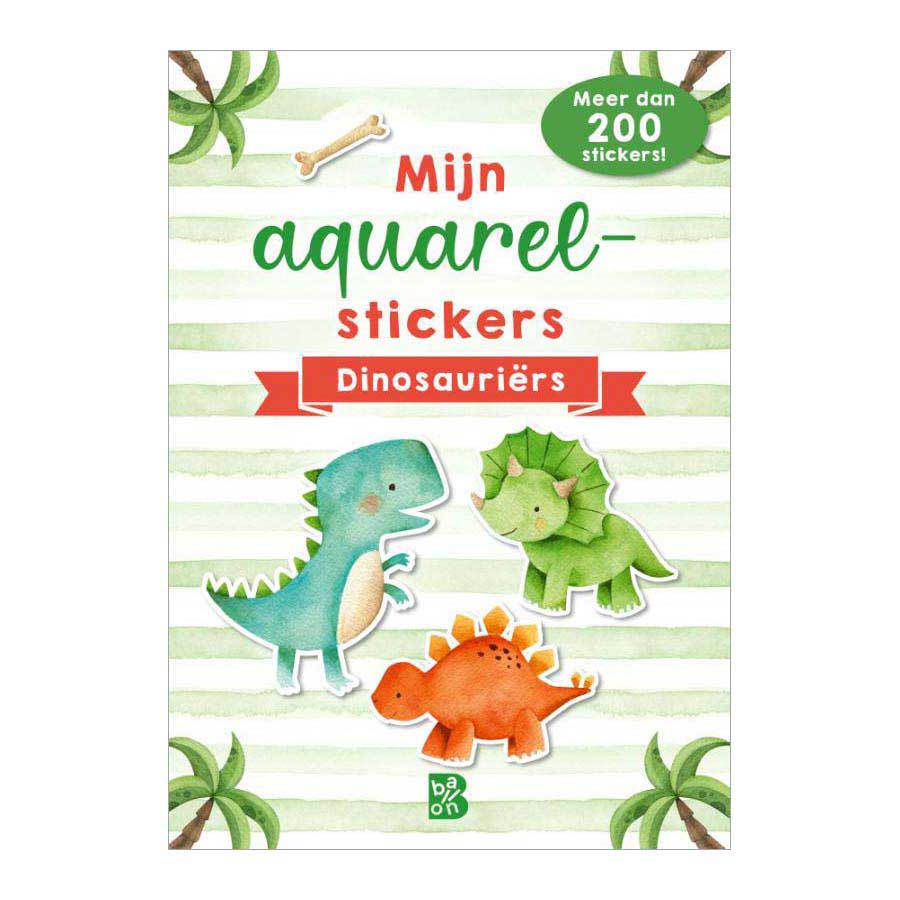 Editor estándar mis pegatinas de acuarela - dinosaurios