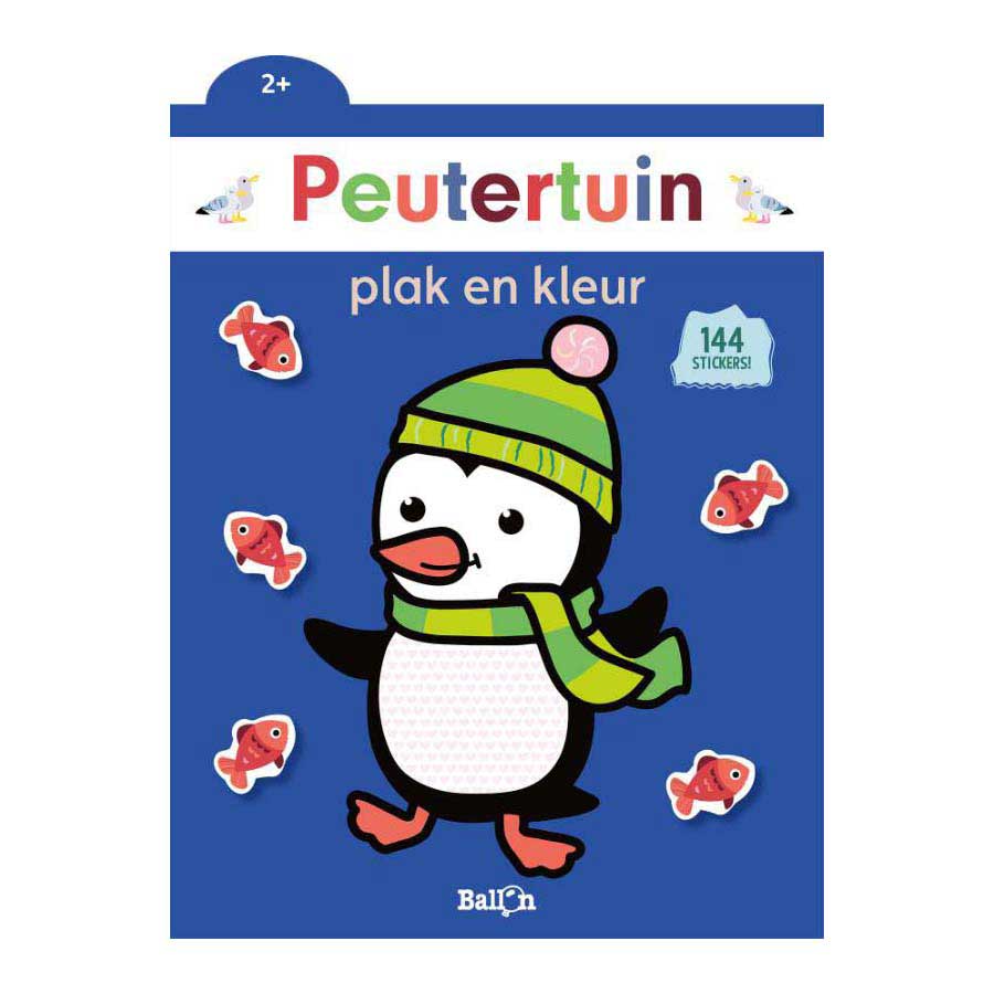 Editore standard incolla e colora il pinguino da giardino per bambini 2+