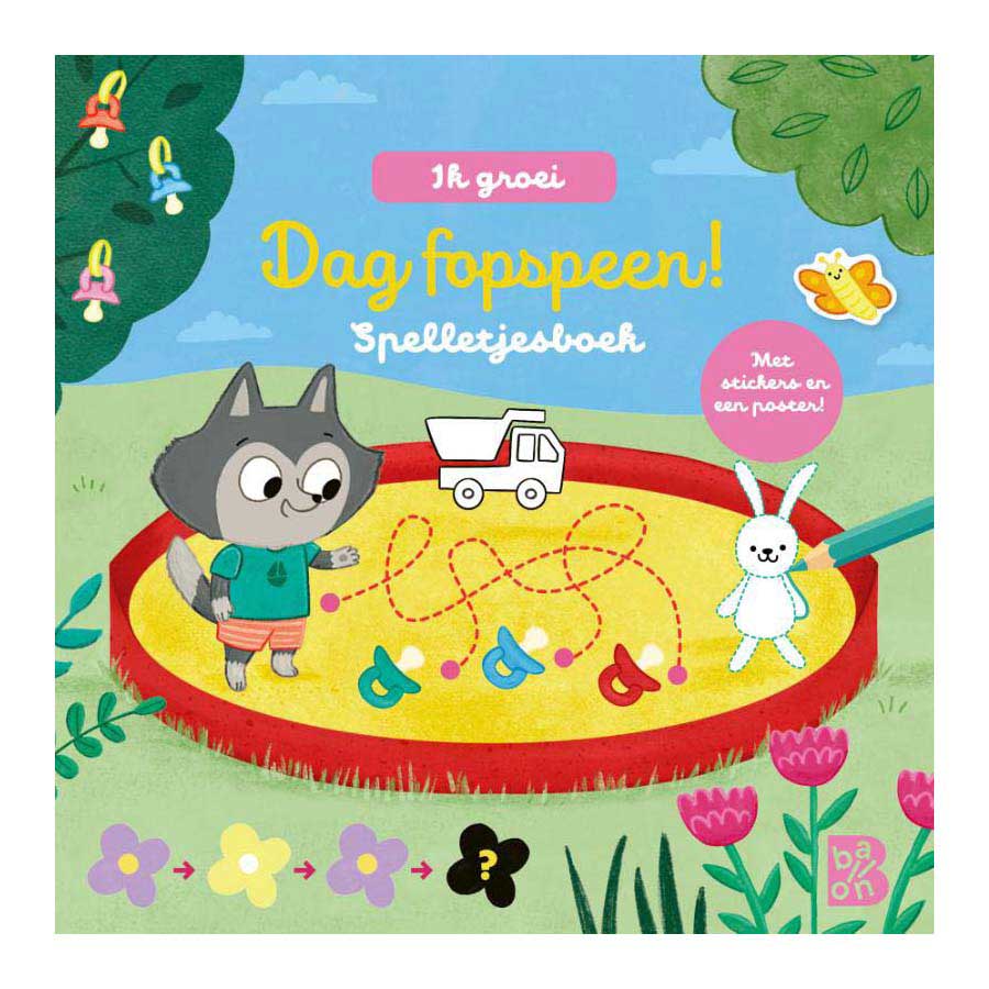 Ciuccio standard per il giorno dei libri dei giochi degli editori con adesivi e poster
