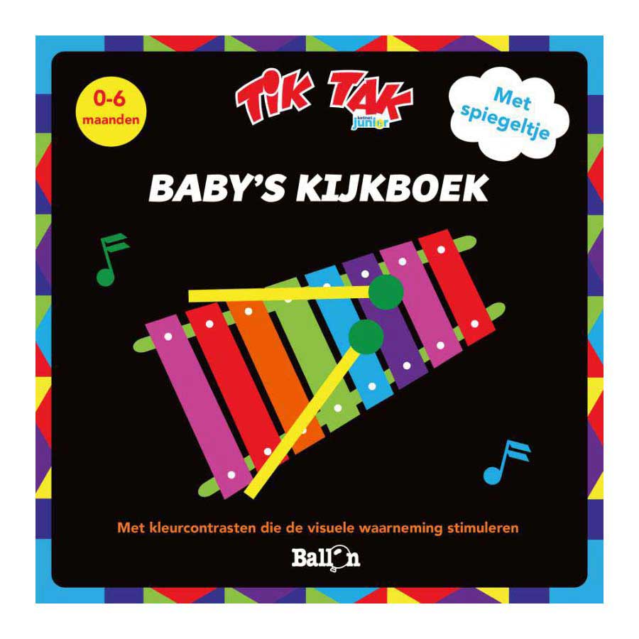 Editore standard tick toc - libro da visualizzare per bambini 0-6 mesi