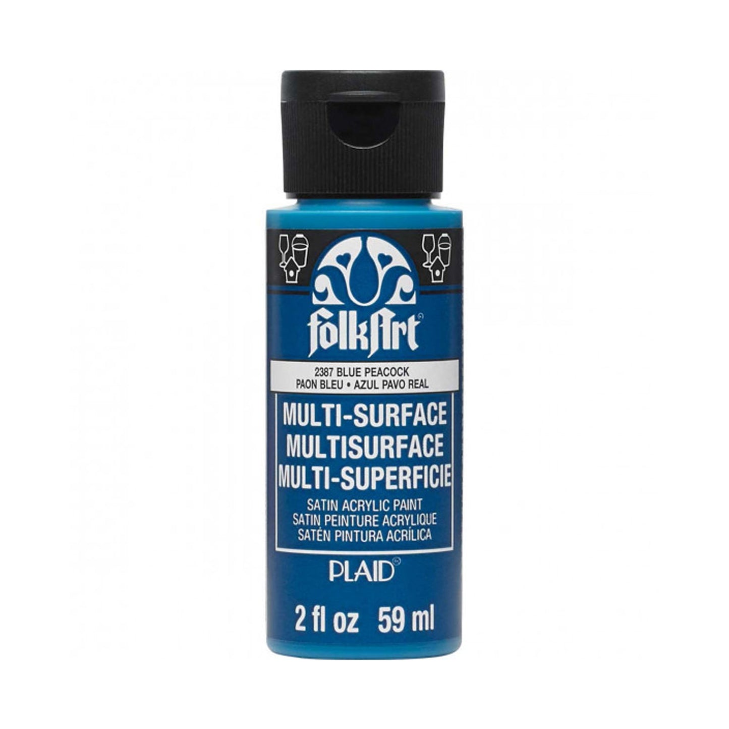 Folkart • vernice multisuperficie blu pavone 59ml