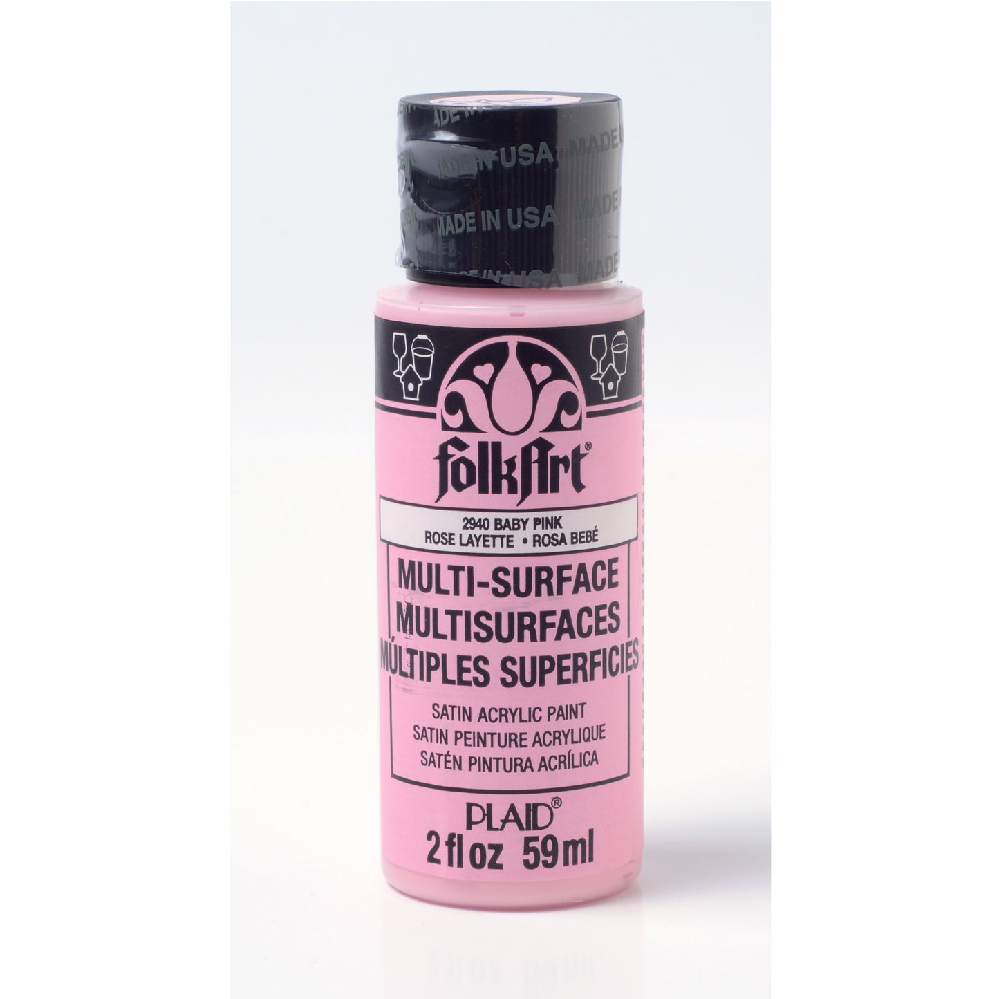 Folkart • vernice multisuperficie rosa baby 59ml