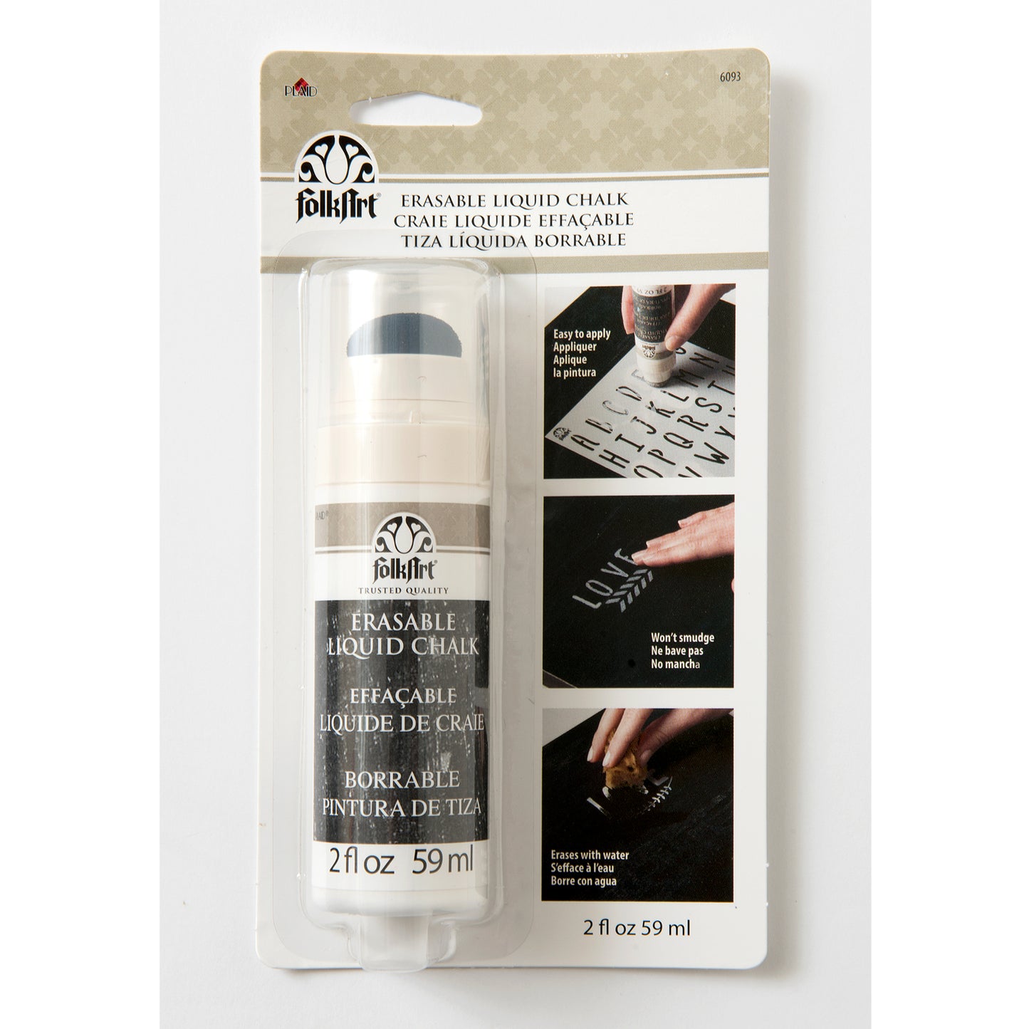 Folkart • gesso liquido cancellabile bianco 59ml