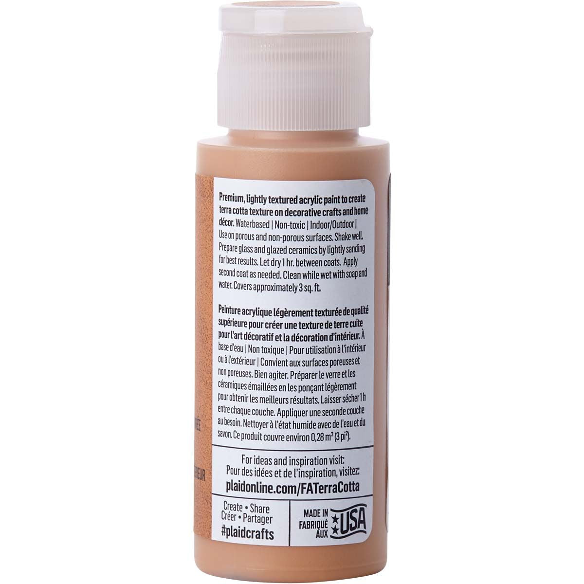 Folkart • vernice acrilica testurizzata terracotta 59 ml pueblo