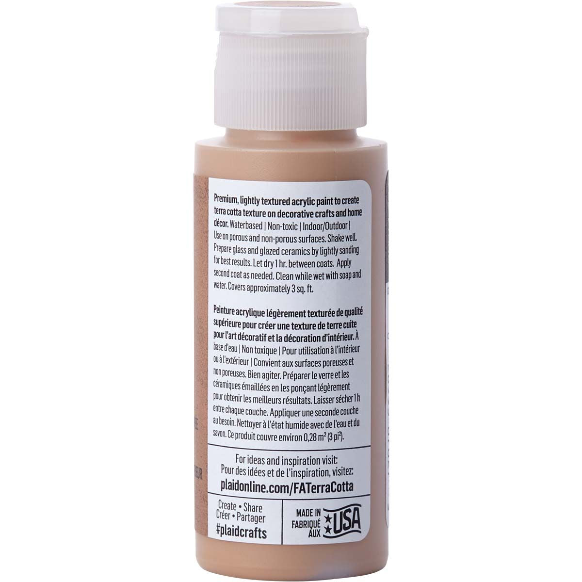 Folkart • pintura acrílica texturizada terracota 59ml sendero polvoriento
