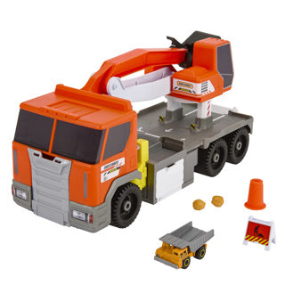 Matchbox Building Truck con estación de perforación