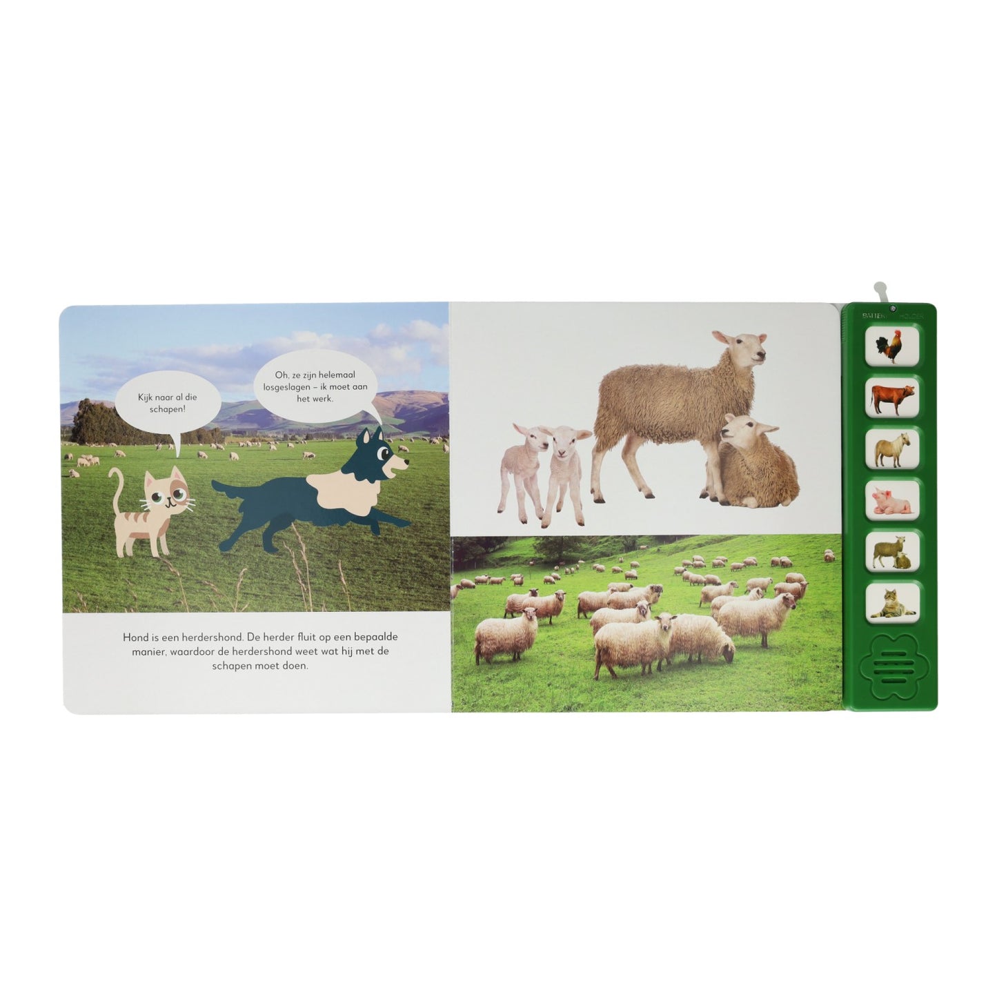 Tarjetas orales Escuchar el libro de sonido de los animales de granja